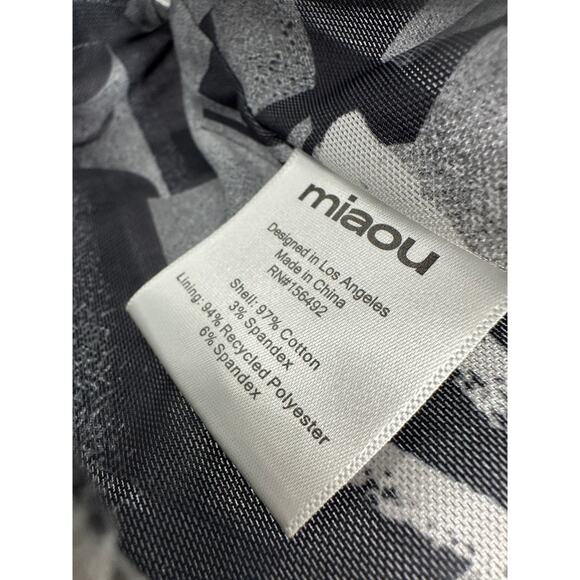 Miaou Womens Cotton Gray Artsy Graphic Corset Tank Top Size S Grunge Streetwear - Picture 7 of 7